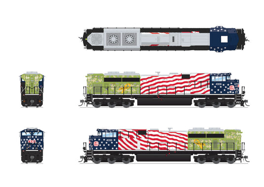 Broadway Limited 8678 HO Scale KCS EMD SD70ACe w/ Smoke 4006 (DCC/Sound) - Imports