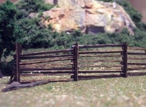 Osborn Models HO Scale Log Fence 1082