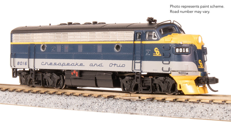 Load image into Gallery viewer, Broadway Limited N Scale F3 A-Unit C&amp;O #8016 DCC Sound Paragon4 Diesel New - 9203
