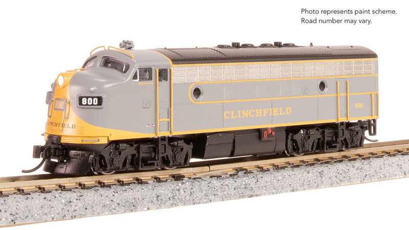 Load image into Gallery viewer, Broadway Limited N Scale F3 A-Unit Clinchfield #800 DCC Sound New - 9204
