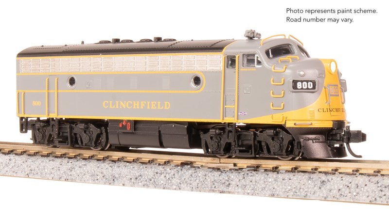 Load image into Gallery viewer, Broadway Limited N Scale F3 A-Unit Clinchfield #800 DCC Sound New - 9204
