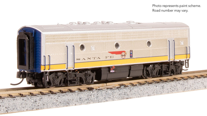 Load image into Gallery viewer, Broadway Limited N Scale F7 B-Unit ATSF #351A DC Stealth Diesel New - 9278
