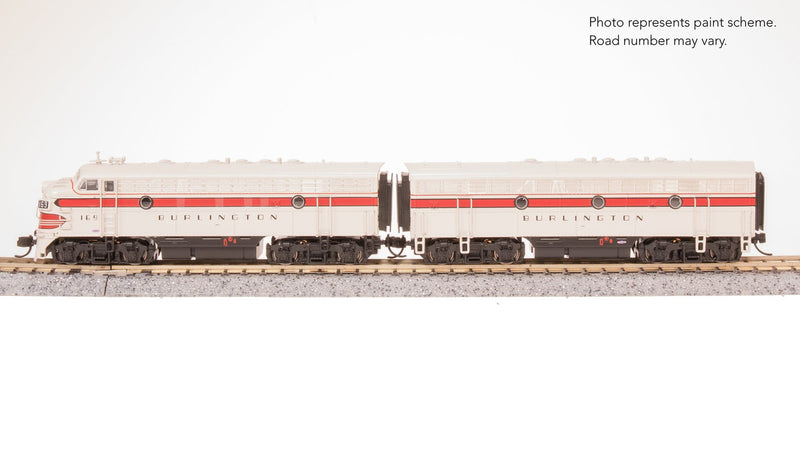 Load image into Gallery viewer, Broadway Limited N Scale F7 AB-Units CBQ #169A/169B DCC Sound Diesel New - 9246
