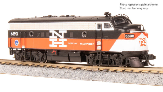 Broadway Limited N Scale EMD F7 A-Unit NH 6691 DC Stealth Diesel New - 9282
