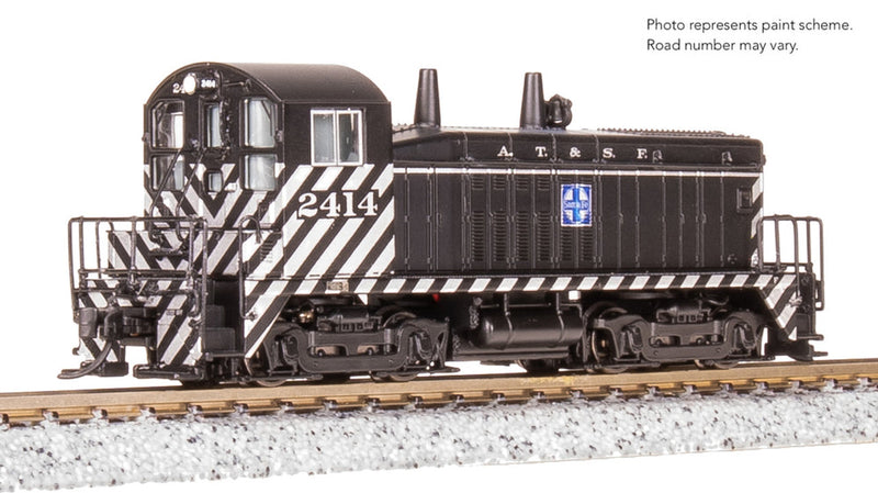Load image into Gallery viewer, Broadway Limited 9320 N Scale ATSF EMD NW2 Switcher #2414 (Analog DC) - 
