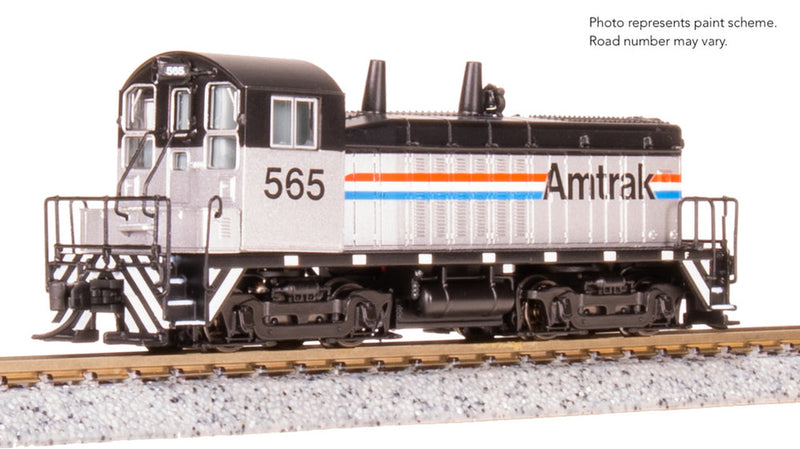 Load image into Gallery viewer, Broadway Limited 9381 N Scale Amtrak EMD SW7 Switcher 566 (Analog DC) - 

