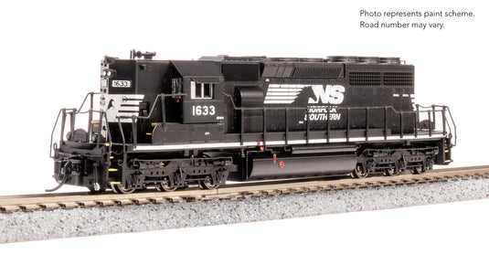 Broadway Limited 9468 EMD SD40-2, NS 1633, Black/White w/ High Hood, Paragon4 Sound/DC/DCC, N