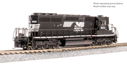 Broadway Limited 9468 EMD SD40-2, NS 1633, Black/White w/ High Hood, Paragon4 Sound/DC/DCC, N