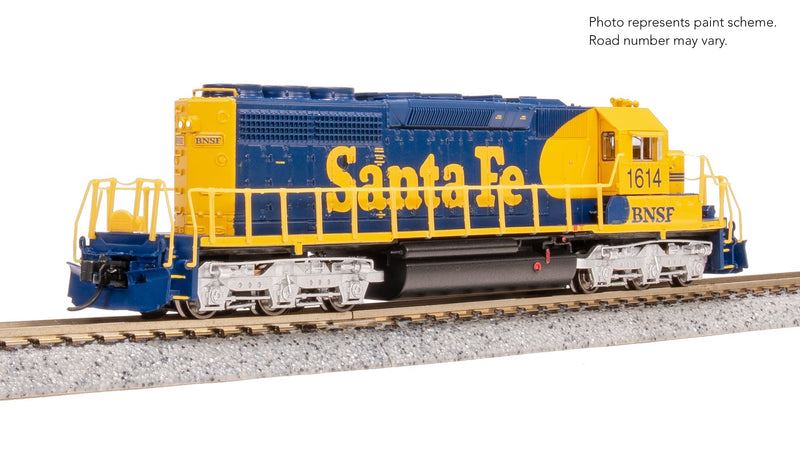 Load image into Gallery viewer, Broadway Limited 9480 EMD SD40-2, BNSF 1614, ATSF Blue/Yellow w/ Patch, No-Sound / DCC-Ready, N
