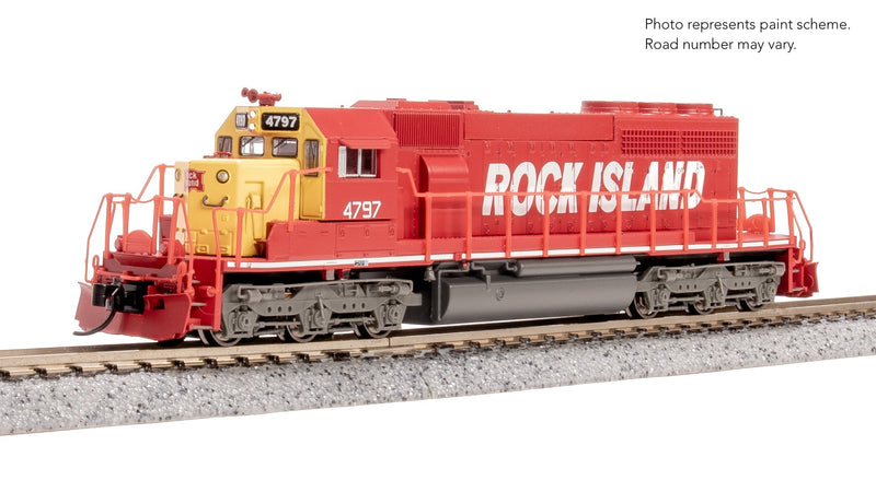 Load image into Gallery viewer, Broadway Limited 9490 EMD SD40-2, Rock Island 4797, Red &amp; Yellow, No-Sound / DCC-Ready, N
