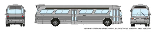 Rapido N Scale Generic Silver New Look Bus - 573099