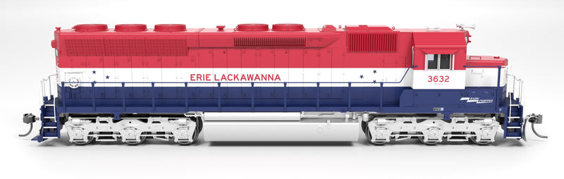Load image into Gallery viewer, Broadway Limited HO 9800 SD45 Erie Lackawanna 3632 Bicentennial Paint Paragon4 Sound/DC/DCC HO
