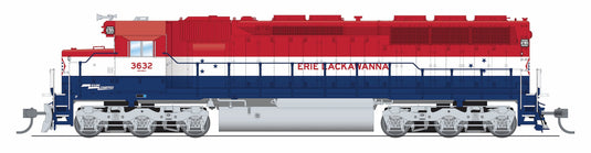 Broadway Limited HO 9801 SD45 Erie Lackawanna 3632 Bicentennial Paint No-Sound / DCC-Ready HO