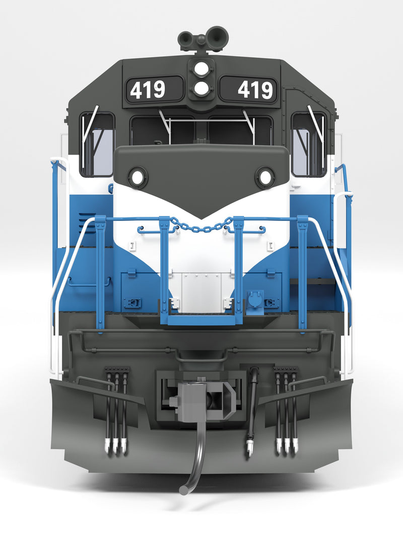 Load image into Gallery viewer, Broadway Limited HO 9804 SD45 Great Northern 419 Big Sky Blue No-Sound / DCC-Ready HO
