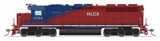 Broadway Limited HO 9808 SD45 HLCX 6506 Red & Blue No-Sound / DCC-Ready HO