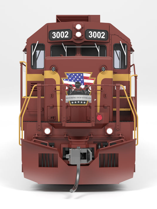 Broadway Limited HO 9810 SD45 Louisville & Indiana 3002 "Honoring Our Veterans" Paragon4 Sound/DC/DCC HO