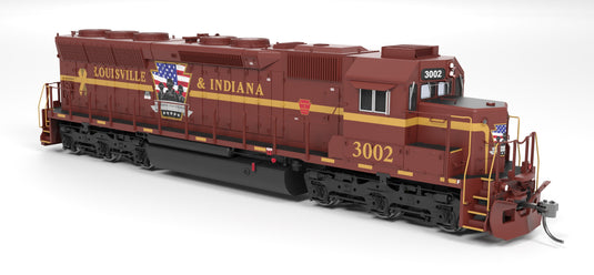 Broadway Limited HO 9810 SD45 Louisville & Indiana 3002 "Honoring Our Veterans" Paragon4 Sound/DC/DCC HO