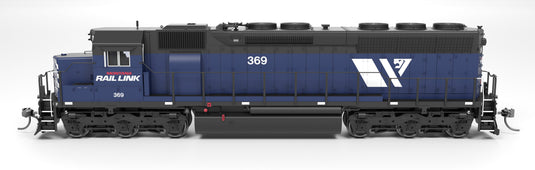 Broadway Limited HO SD45 Montana Rail Link 369 Blue w/ 