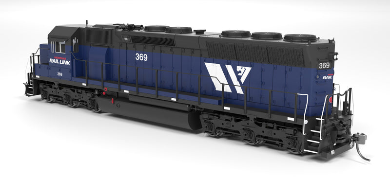 Load image into Gallery viewer, Broadway Limited HO SD45 Montana Rail Link 369 Blue w/ "W" logo (2000-2015) Paragon4 Sound/DC/DCC HO
