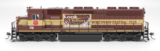 Broadway Limited HO SD45 Wisconsin Central 7525 Operation Lifesaver Paragon4 Sound/DC/DCC HO