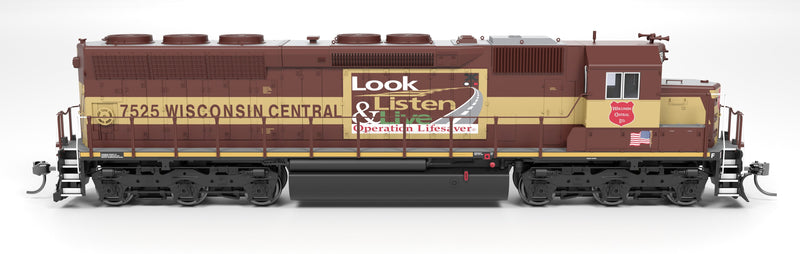 Load image into Gallery viewer, Broadway Limited HO SD45 Wisconsin Central 7525 Operation Lifesaver Paragon4 Sound/DC/DCC HO
