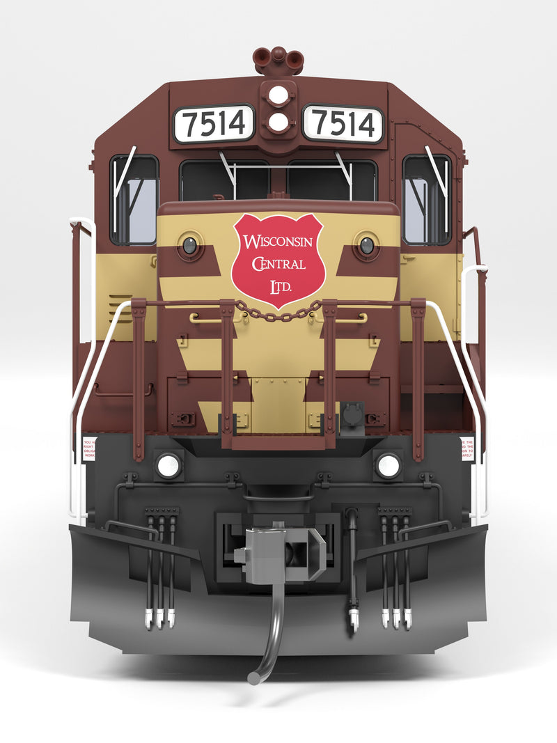 Load image into Gallery viewer, Broadway Limited HO SD45 Wisconsin Central 7522 Maroon &amp; Yellow Paragon4 Sound/DC/DCC HO
