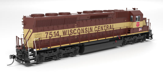 Broadway Limited HO SD45 Wisconsin Central 7522 Maroon & Yellow No-Sound / DCC-Ready HO