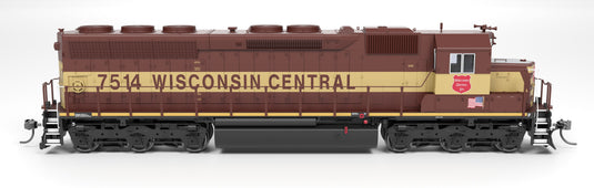 Broadway Limited HO SD45 Wisconsin Central 7514 Maroon & Yellow Paragon4 Sound/DC/DCC HO