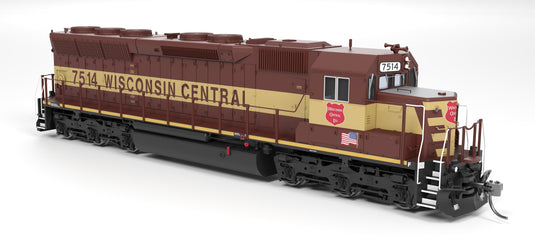 Broadway Limited HO SD45 Wisconsin Central 7522 Maroon & Yellow Paragon4 Sound/DC/DCC HO