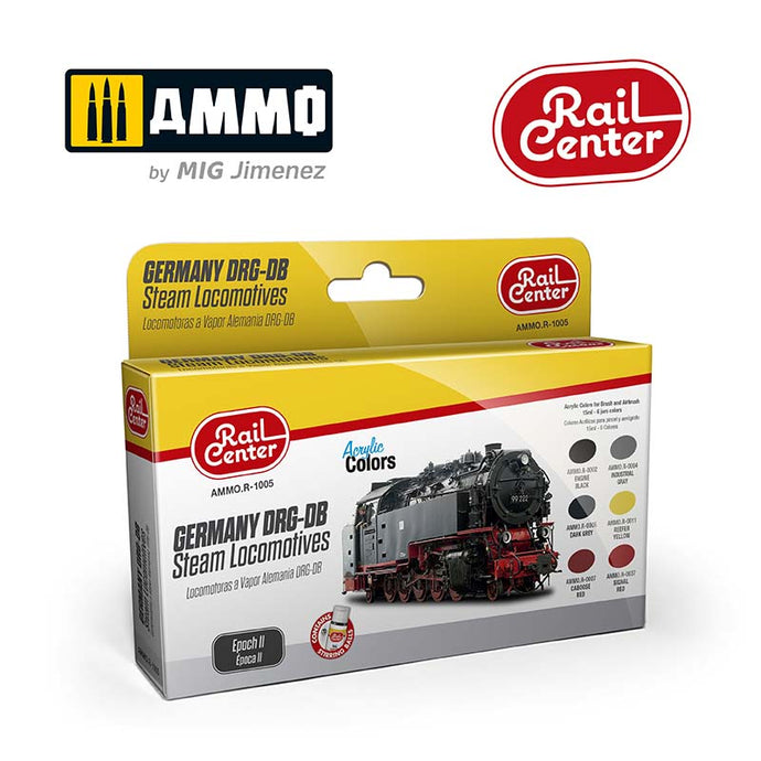 Ammo Mig Rail Center German Steam Epoch Ii Set