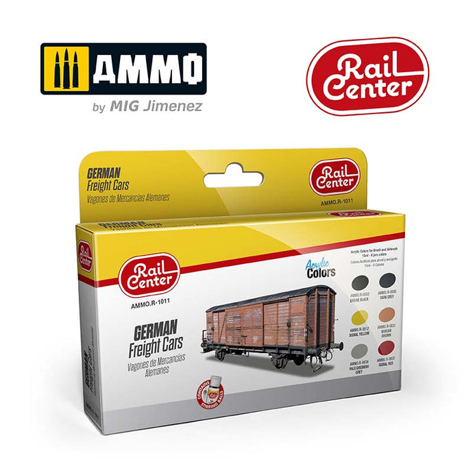 Ammo Mig Rail Center German Freight Cars Set