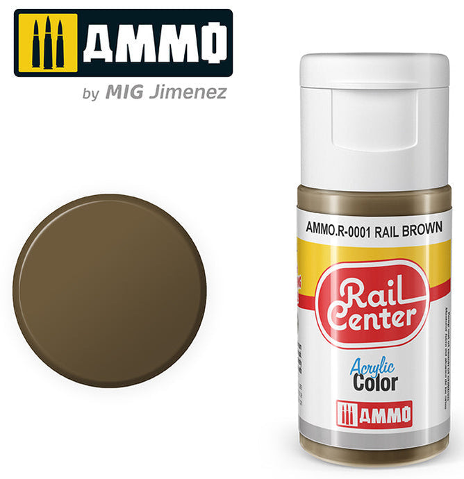 Ammo Mig Rail Center Rail Brown 15ml Jar