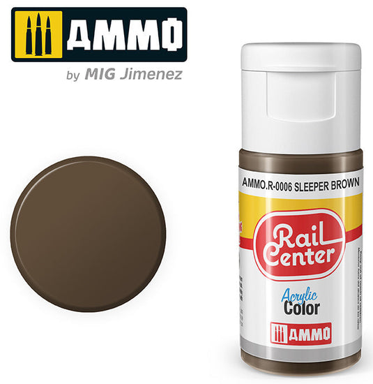 Ammo Mig Rail Center Sleeper Brown (15ml)