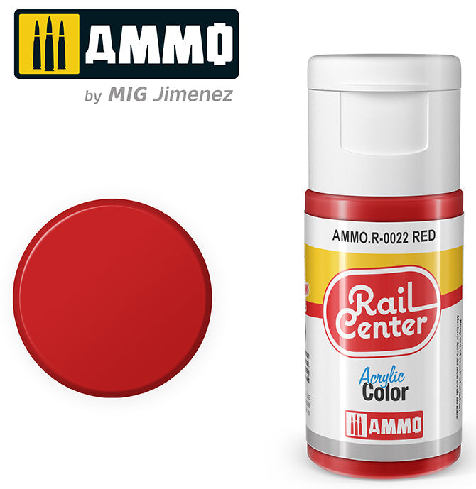 Ammo Mig Rail Center Red (15ml)