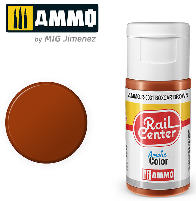 Ammo Mig Rail Center Boxcar Brown (15ml)