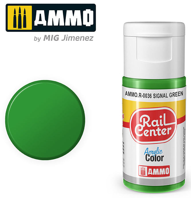 Ammo Mig Rail Center Signal Green (15ml)