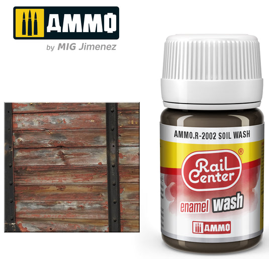 Ammo Mig Rail Center Soil Wash (35ml)