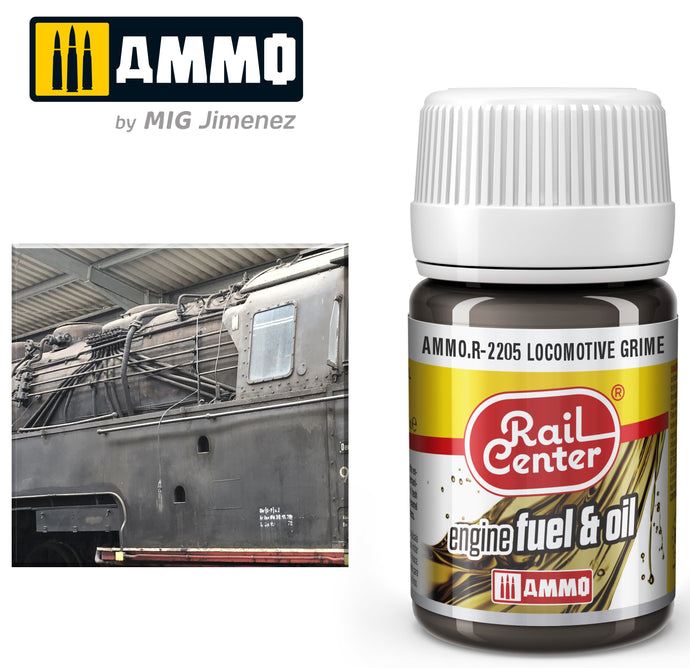 Ammo Mig Rail Center Locomotive Grime (35ml)