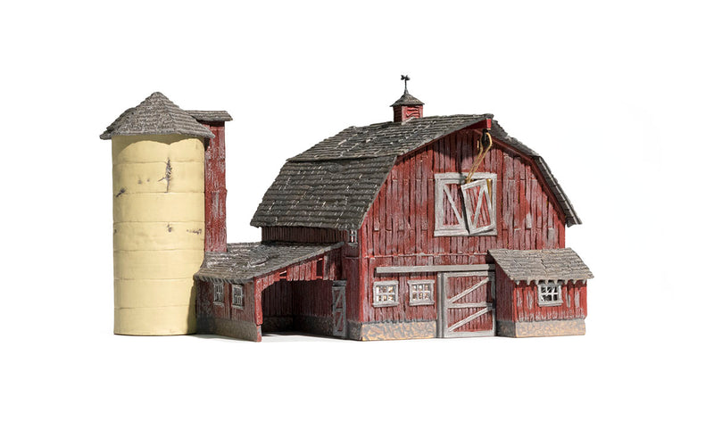 Load image into Gallery viewer, Woodland Scenics N Scale Old Weathered Barn Built and Ready
