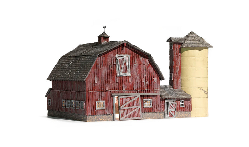 Load image into Gallery viewer, Woodland Scenics N Scale Old Weathered Barn Built and Ready
