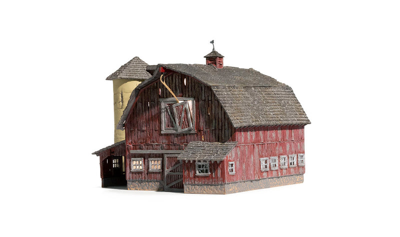 Load image into Gallery viewer, Woodland Scenics N Scale Old Weathered Barn Built and Ready
