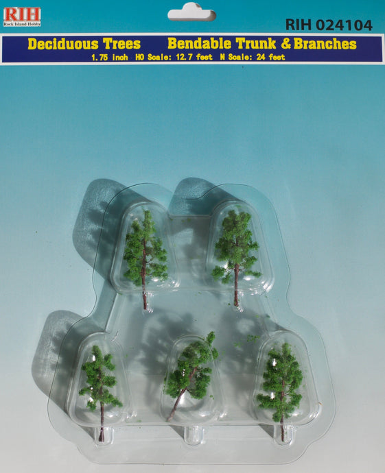 Rock Island Hobby 024104 Deciduous Trees, 1.75