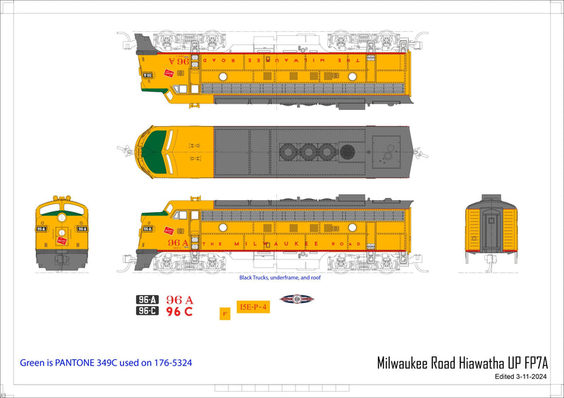 Load image into Gallery viewer, Kato N Scale Milwaukee Road FP7A 96A F7B 96B Post 1955 Scheme
