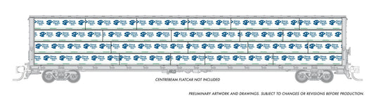 Rapido N Scale Centerbeam Flatcar Lumber Load Sierra Pacific – RAP102156