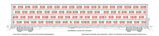 Rapido HO Scale Centerbeam Flatcar Lumber Load Canfor – RAP102160