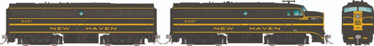 Rapido HO Scale New Haven Alco FA-1/FB-1 Set NH #0424, #0455 - DCC/Sound - RAP37566