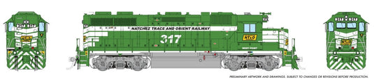 Rapido HO Scale Natchez Trace & Orient EMD GP38 Locomotive NTO