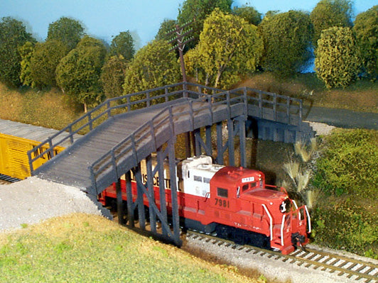 Rix Products 200 HO Scale Rural Timber Overpass