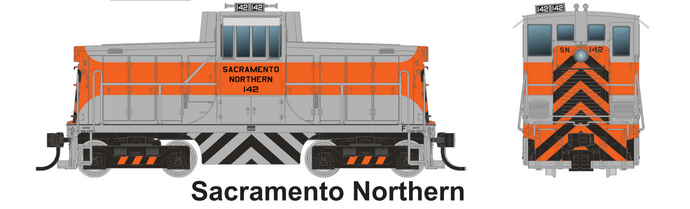 Rapido 048539 HO GE 44-Tonner DC/DCC/Sound Sacramento Northern 