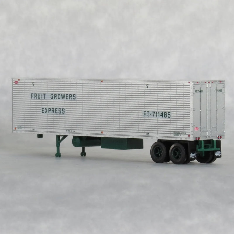 Load image into Gallery viewer, Trainworx N Scale Fruit Growers Express 40' Corrugated Reefer Trailer FGE #FT-711485 - TWX40269-01
